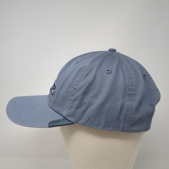 Nike Slideback Baseball Cap Blue One Size Adjustable Embroidered Vented Holes - Picture 3 of 9